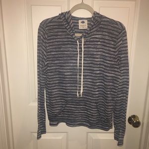 Cute Striped Pullover Hoodie